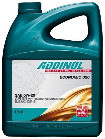 Отзывы ADDINOL Economic 020 SAE 0W-20 5 л