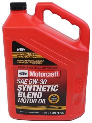 Отзывы Ford Motorcraft SAE 5W30 Synthetic Blend 4.73 л