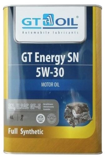 Отзывы GT OIL GT Energy SN 5W-30 4 л