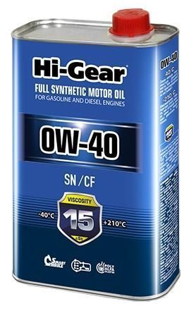 Отзывы Hi-Gear 0W-40 SN/CF 1 л