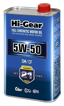 Отзывы Hi-Gear 5W-50 SM/CF 1 л