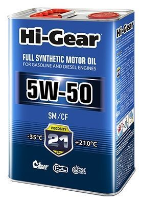 Отзывы Hi-Gear 5W-50 SM/CF 4 л