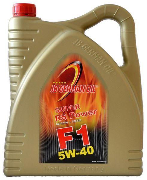 Отзывы JB GERMAN OIL Super F1 RS Power SAE 5W-40 4 л