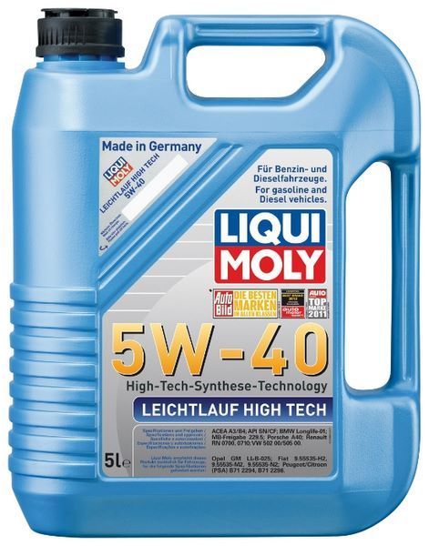 Отзывы LIQUI MOLY Leichtlauf High Tech 5W-40 5 л