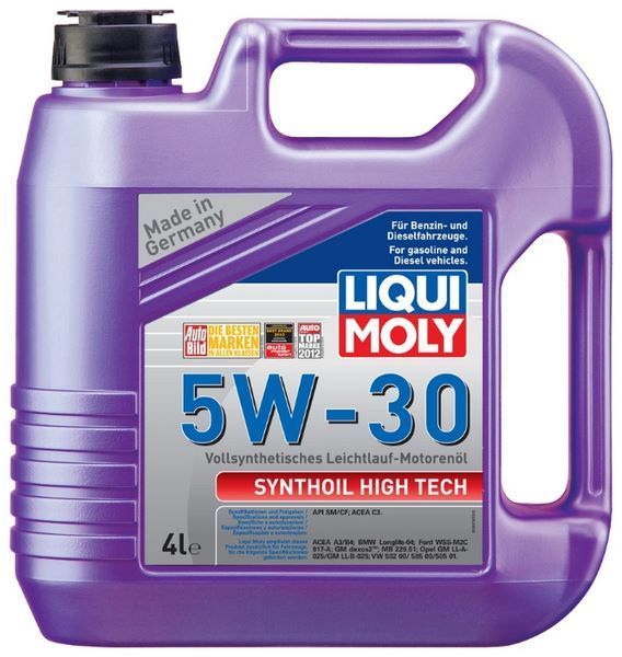 Отзывы LIQUI MOLY Synthoil High Tech 5W-30 4 л