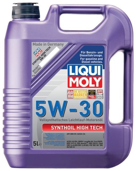 Отзывы LIQUI MOLY Synthoil High Tech 5W-30 5 л