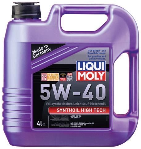 Отзывы LIQUI MOLY Synthoil High Tech 5W-40 4 л