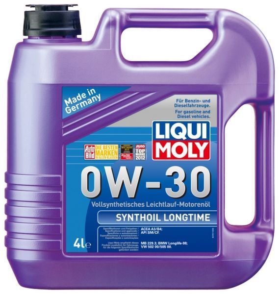 Отзывы LIQUI MOLY Synthoil Longtime 0W-30 4 л