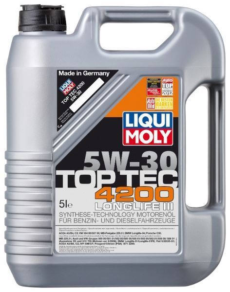 Отзывы LIQUI MOLY Top Tec 4200 5W-30 5 л