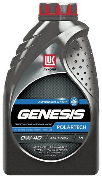 Отзывы Лукойл Genesis Polartech 0W-40 1 л