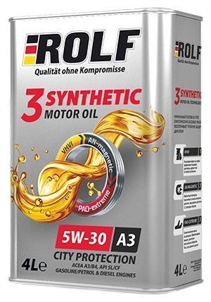 Отзывы ROLF 3-Synthetic 5W-30 4 л