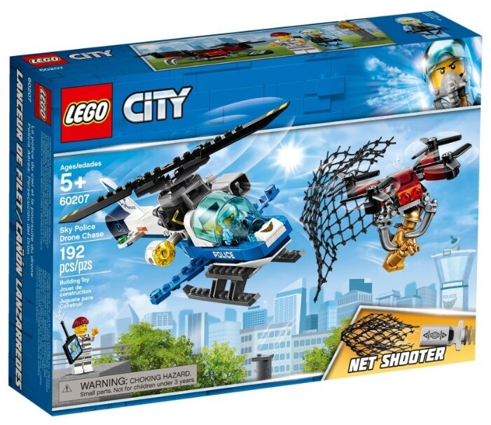 Отзывы LEGO City 60207 Воздушная полиция: погоня дронов