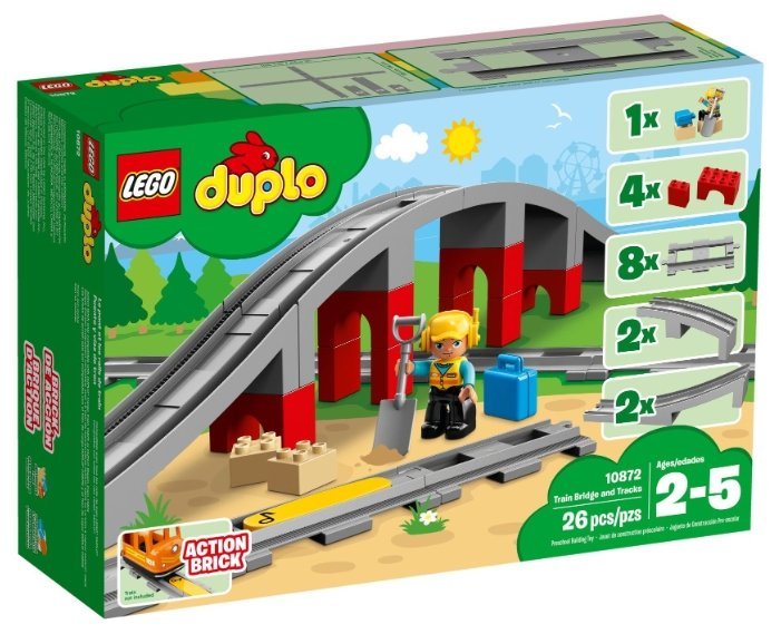 Отзывы LEGO Duplo 10872 Железнодорожный мост и рельсы