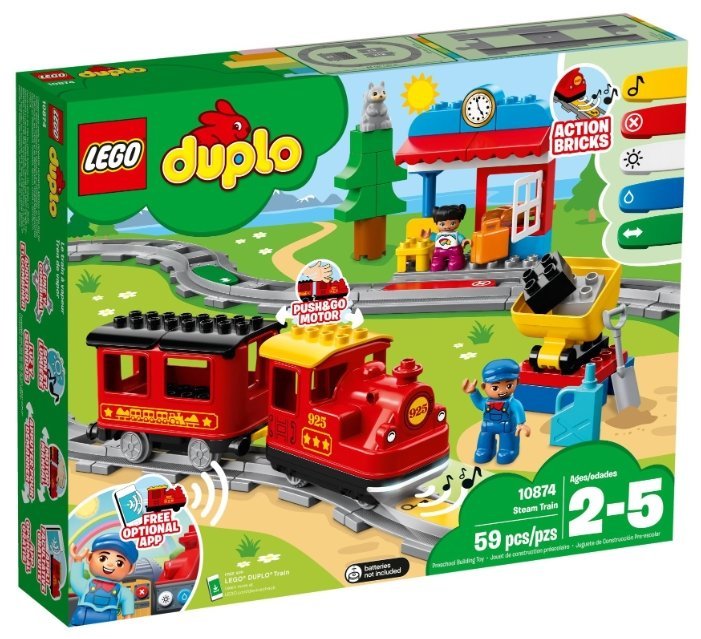 Отзывы LEGO Duplo 10874 Поезд на паровой тяге