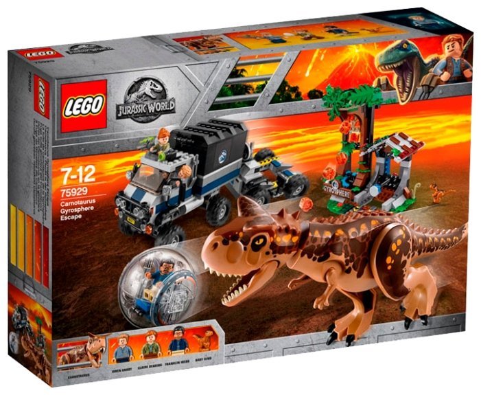 Отзывы LEGO Jurassic World 75929 Побег в гиросфере от Карнотавра