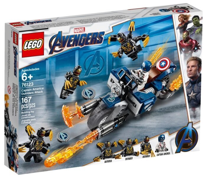 Отзывы LEGO Marvel Super Heroes 76123 Капитан Америка: Атака Аутрайдеров