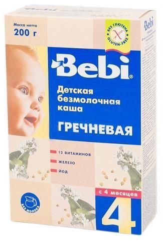 Отзывы Bebi Безмолочная гречневая (с 4 месяцев) 200 г