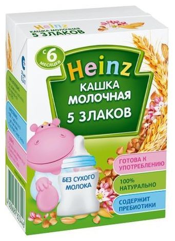 Отзывы Heinz Молочная 5 злаков (с 6 месяцев) 200 мл