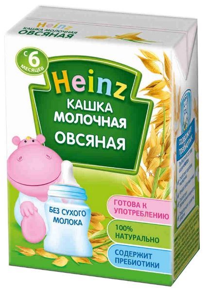 Отзывы Heinz Молочная овсяная (с 6 месяцев) 200 г