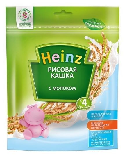 Отзывы Heinz Молочная рисовая (с 4 месяцев) 250 г