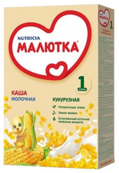 Отзывы Малютка (Nutricia) Молочная кукурузная (с 5 месяцев) 220 г