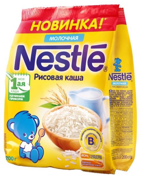 Отзывы Каша Nestlé Молочная рисовая (с 4 месяцев) 200 г