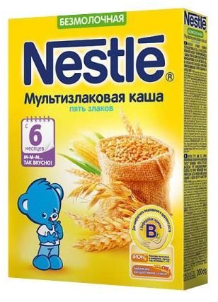 Отзывы Nestlé Безмолочная 5 злаков (с 6 месяцев) 200 г