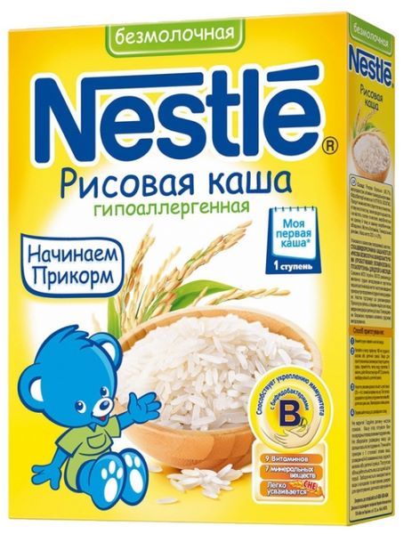 Отзывы Nestlé Безмолочная рисовая гипоаллергенная (с 4 месяцев) 200 г