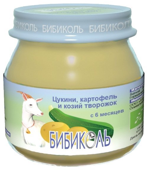 Отзывы БИБИКОЛЬ цукини, картофель и козий творожок (с 6 месяцев) 80 г, 6 шт.