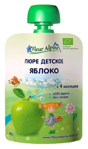 Отзывы Fleur Alpine Яблоко (с 4 месяцев) 90 г