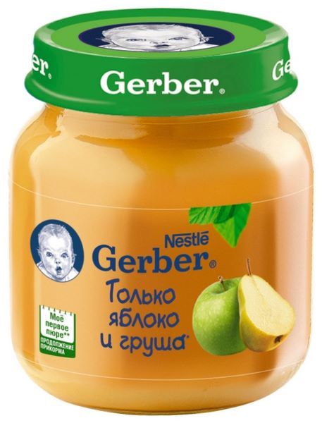 Отзывы Gerber Только яблоко и груша (с 5 месяцев) 130 г