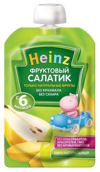 Отзывы Heinz Фруктовый салатик (с 6 месяцев) 100 г