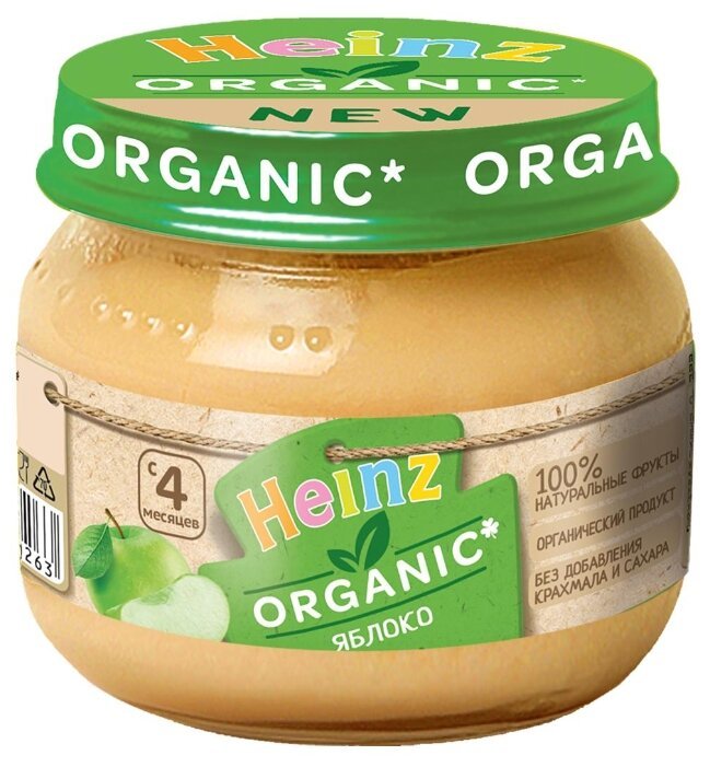 Отзывы Heinz яблоко Organic (c 4 месяцев) 80 г, 1 шт.