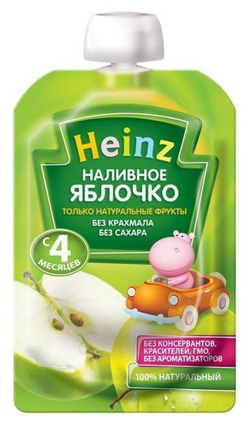 Отзывы Heinz Наливное яблочко (с 4 месяцев) 100 г