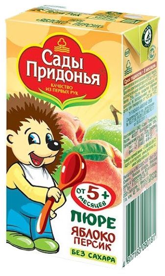 Отзывы Сады Придонья Яблоко, персик (c 5 месяцев) Tetra Pak 125 г