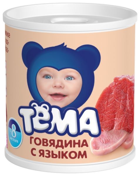 Отзывы Тёма Говядина с языком (с 8 месяцев) 100 г, 12 шт.