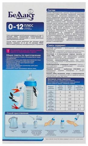 Отзывы Беллакт 0-12 плюс (с рождения до 12 месяцев) 400 г