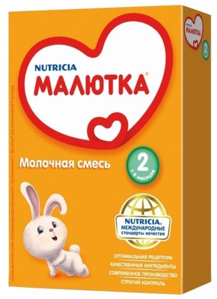 Отзывы Смесь Малютка (Nutricia) 2 (с 6 месяцев) 300 г