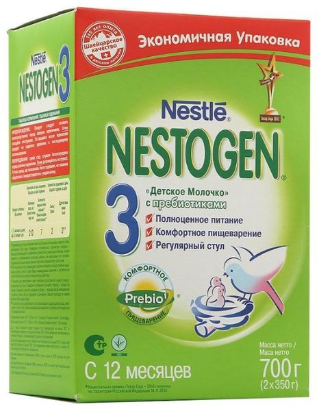 Отзывы Nestogen (Nestlé) 3 (с 12 месяцев) 700 г