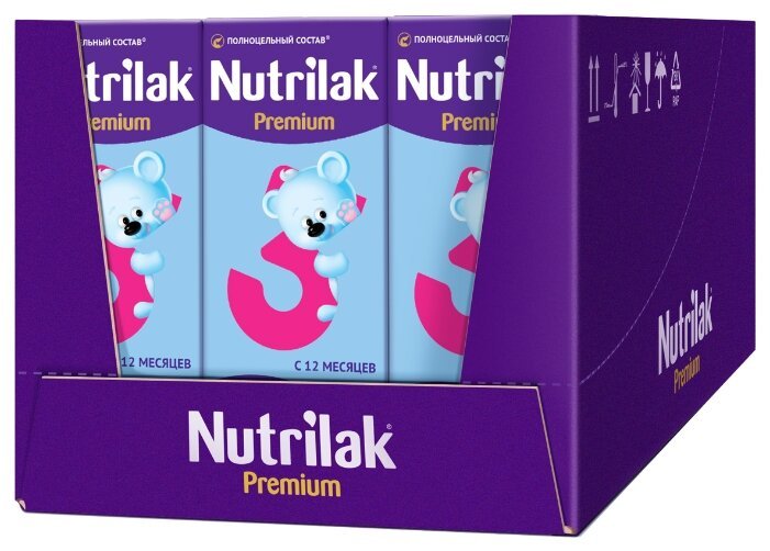 Отзывы Nutrilak (InfaPrim) Premium 3 готовая к употреблению (с 12 месяцев) 200 мл, 18 шт.