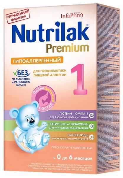 Отзывы Nutrilak (InfaPrim) Premium гипоаллергенный 1 (с 0 до 6 месяцев) 350 г