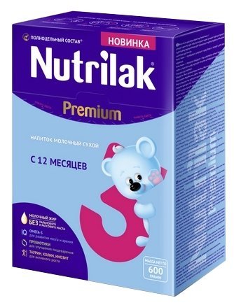 Отзывы Nutrilak (InfaPrim) Premium 3 (старше 12 месяцев) 600 г