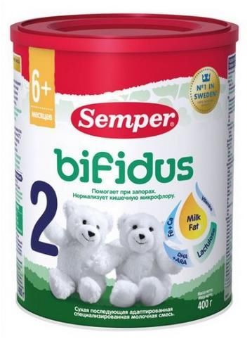 Отзывы Semper Bifidus 2 (с 6 месяцев) 400 г