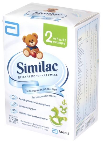 Отзывы Similac (Abbott) 2 (от 6 до 12 месяцев) 700 г