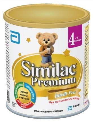 Отзывы Similac (Abbott) Premium 4 (с 18 месяцев) 900 г