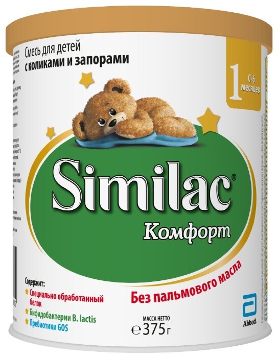 Отзывы Similac (Abbott) Комфорт 1 (0-6 месяцев) 375 г