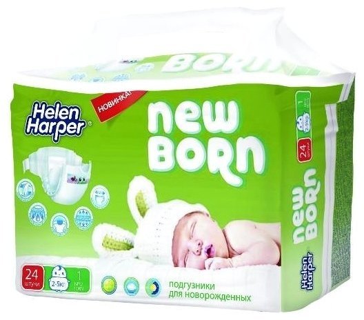 Отзывы Helen Harper подгузники Newborn (2-5 кг) 24 шт.