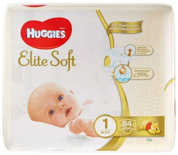 Отзывы Huggies Elite Soft 1 (до 5 кг) 84 шт.