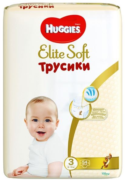 Отзывы Huggies Elite Soft трусики 3 (6-11 кг) 54 шт.