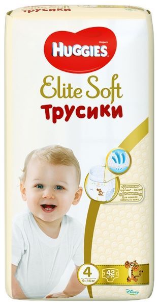 Отзывы Huggies Elite Soft трусики 4 (9-14 кг) 42 шт.